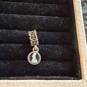 Pandora Virgo Cameo Sterling Silver Dangle Charm,